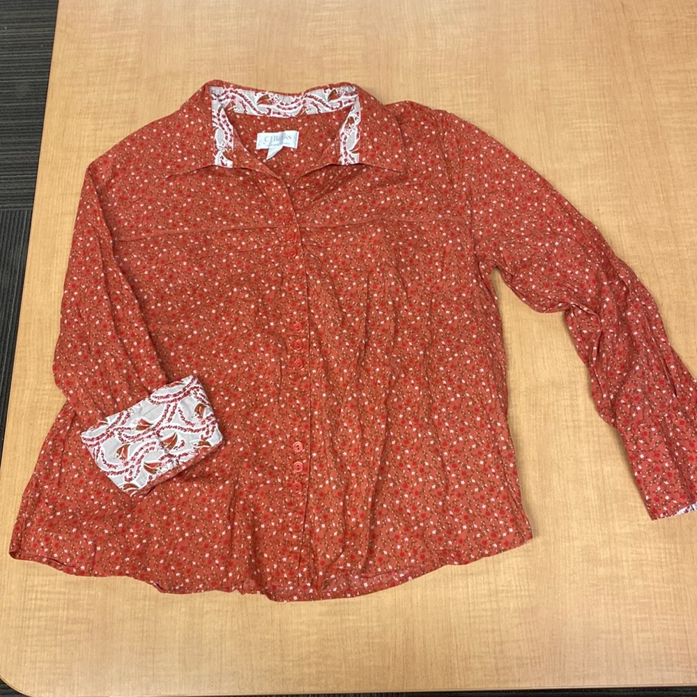 CJ Banks Button Up Top